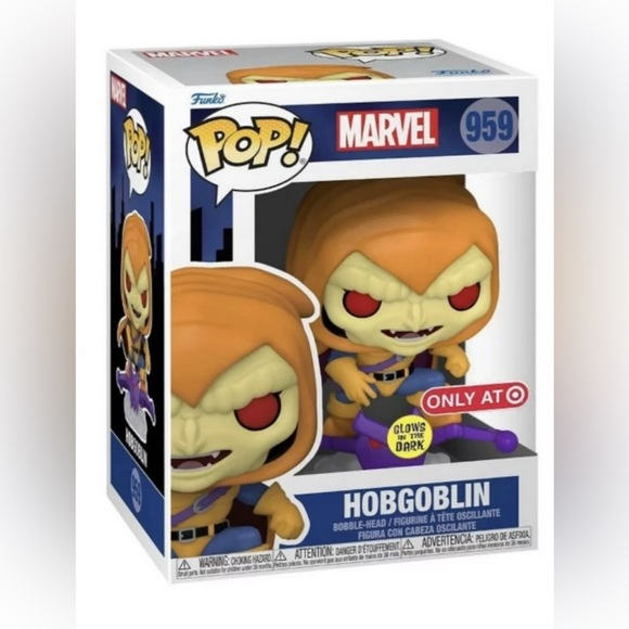 Sealed Funko Pop 959 Marvel Hobgoblin Glow in the Dark Target exclusive - Large - Picture 2 of 7